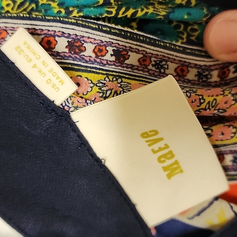 Anthropologie Maeve Sapelo 100% Silk, Scarf Print Boho Tank Sheer - Picture 9 of 10